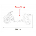 Elektrická motorka Drift Bike 21 - červená